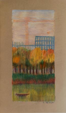 Quadro di Nella Campolmi Paesaggio - pastello carta 